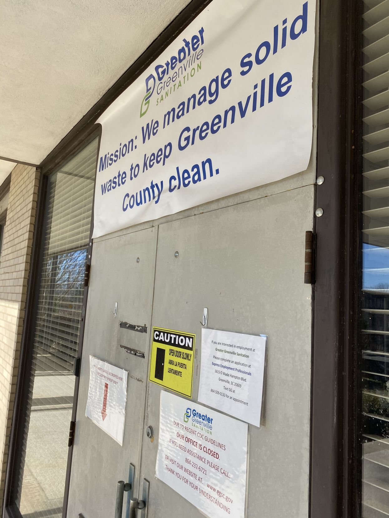 Greater Greenville Sanitation District's headquarters near downtown Greenville